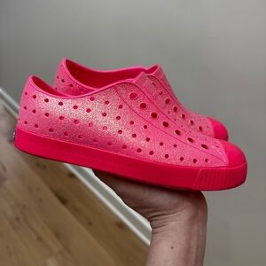 Native - Jefferson J2 - Kids sparkle Pink Slip-On Shoes